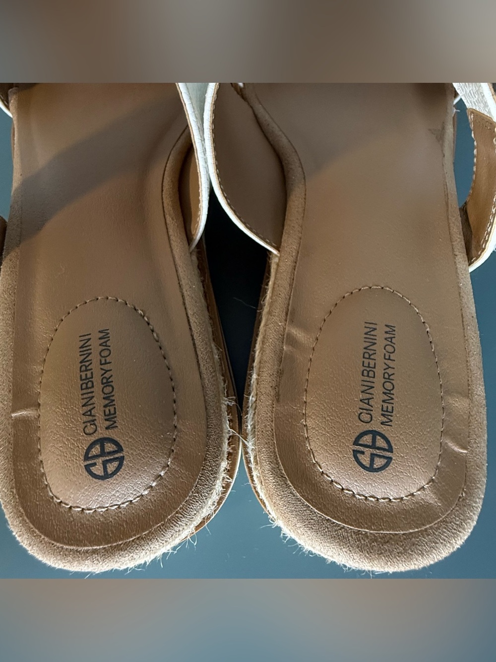 ‼️NOT FOR SALE‼️Gianni Bernini Wedge Sandals Comfort Footbed - Picture 4 of 9